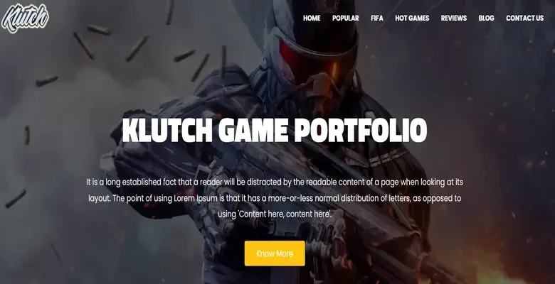 Klutch-Blogger-Template